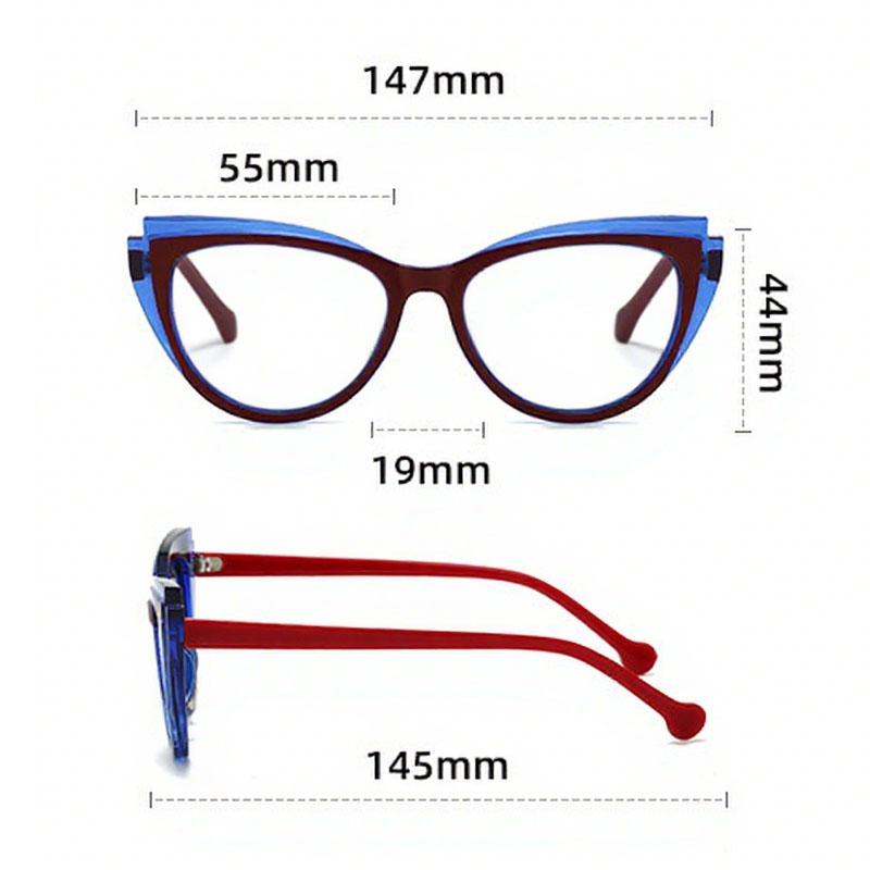 Women Vintage Reading Glasses Unisex Oversize Frame High Definition  Far Sight Eyeglasses Stylish Cat Eye Presbyopia Eyewear