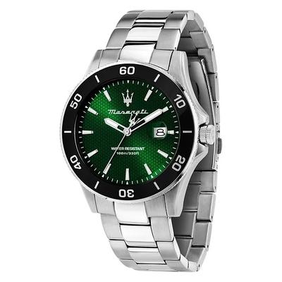 Competizione Stainless Steel Green Sunray Dial Quartz R8853100038 100M Men's Watch