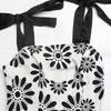 2026 Retro-Blumenmuster Träger-Sonnenkleid: Schmal geschnittener Ethno-Stil mit offenem Rücken für Damen