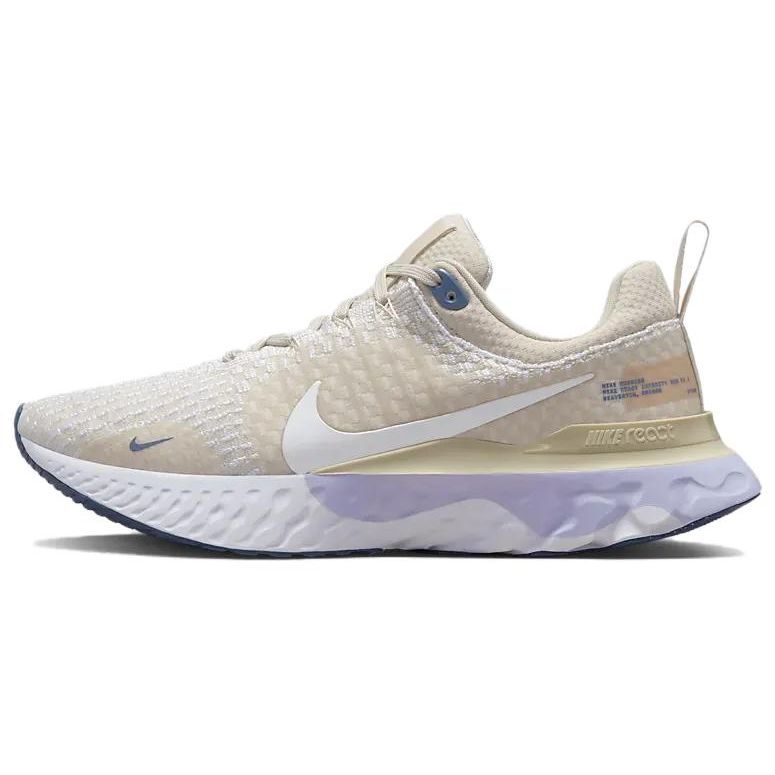 

Мужские кроссовки Nike React Infinity Run Flyknit 3 Oatmeal кремово-белые кислородно-фиолетовые DZ3016-101 36.5