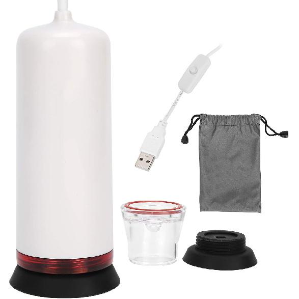 Vacuum Pump, USB Powered Electric Vacuum Pump Vacuum Bag Pump Home Supplies White for Storing Food Clothes, for Save Storage Space