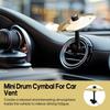 Car Cymbal Air Vent Mini Drum Crash Cymbal For Car Dashboard, Compact & Durable Musical Car Accessory For Drivers, Fits All Vehicles