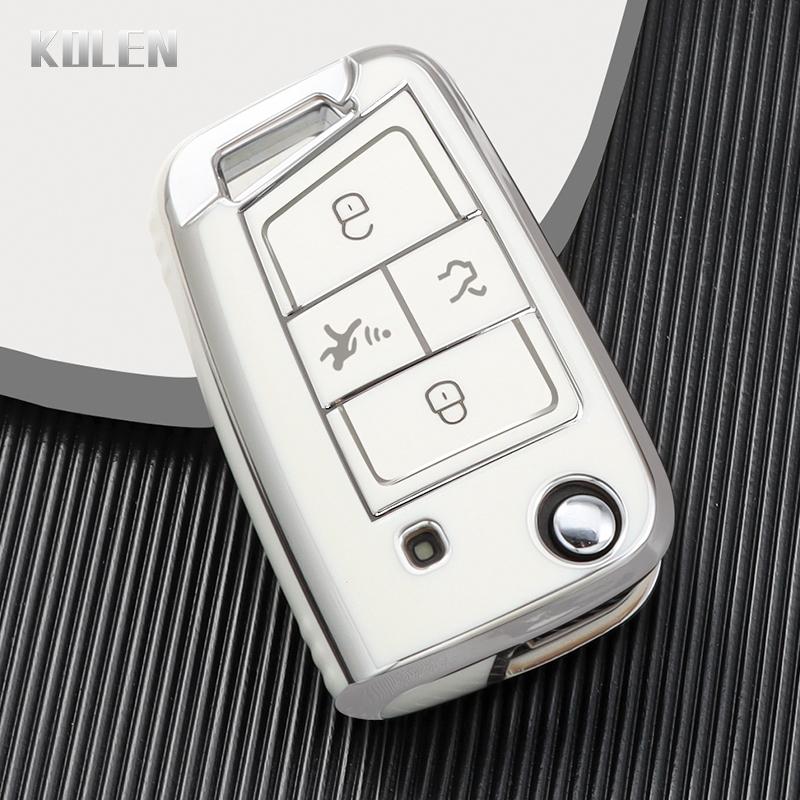 

Tpu Car Key Case Cover Shell Fob For Vw Volkswagen Golf 7 Mk7 Tiguan Mk2 For Seat Ateca Leon Fr 2 Ibiza Skoda Octavia A7 Keyless