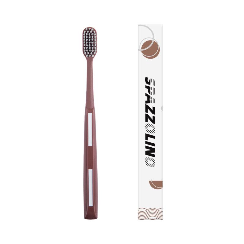 Men's Medium-Bristle Toothbrush for Removing Plaque, Tartar, and Nicotine Stains - Official Genuine Product, Adult Model, Brand Flagship.