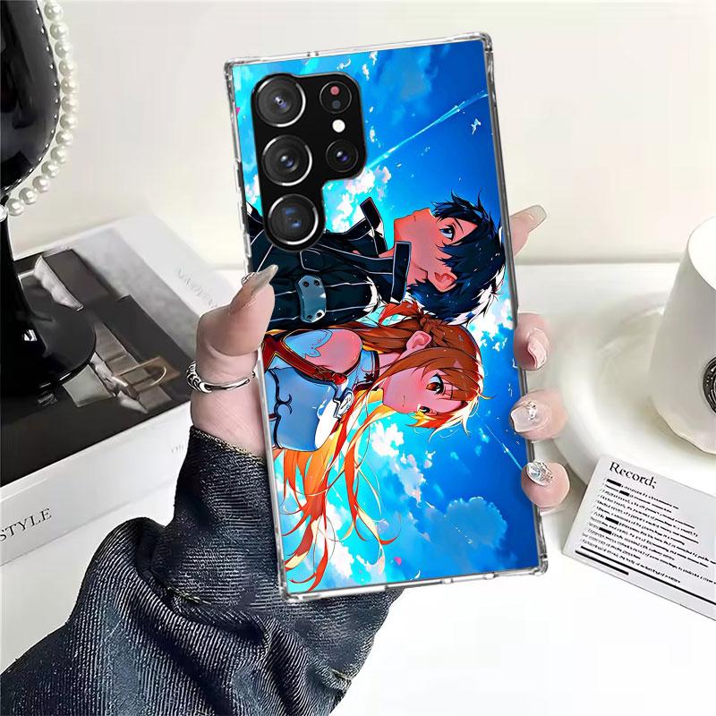 Anime Sword Art Online SAO Soft Phone Case For Samsung Galaxy S22 S23 S24 S25 Edge S26 Ultra S20 FE S21 Plus + Fundas Coque Gala