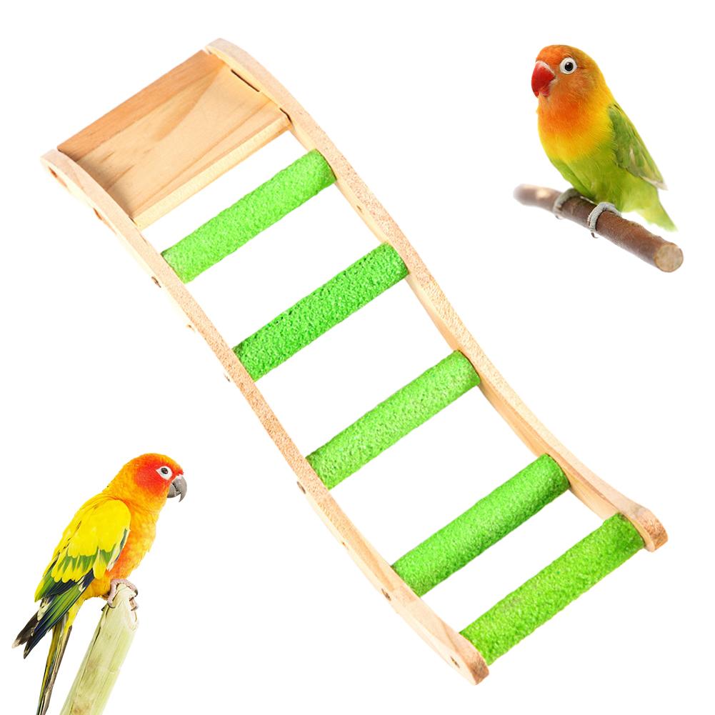 Parrot Ladder Toy Gnawing, Grinding Claws, Grinding Mouth Frosted Ladder Cloud Ladder Station Funny Shelf Bird Cage
