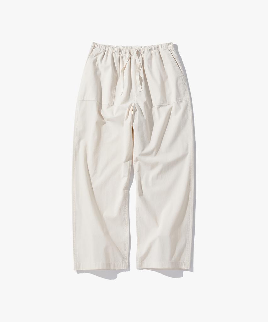 SUARE Linen-Like Fatigue Elastic Waist Pants (Type B)
