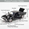 1:24 Scale Hellcat Charger Car Model Toy Music Light Pull Back Metal Diecast Doors Opened Sports Cars Toys for Children's Gifts