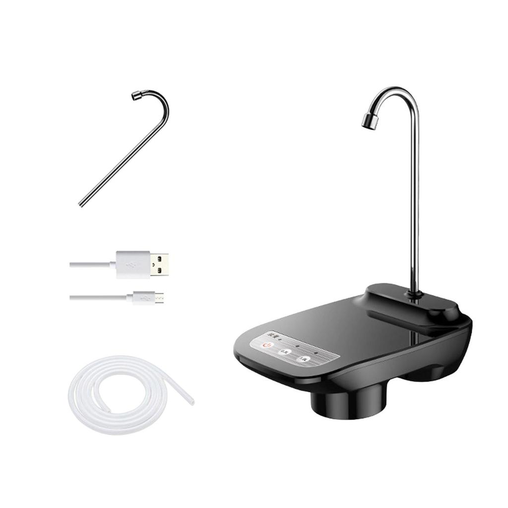 Electric Water Dispenser Quantitative Rechargeable USB Charging for Office black