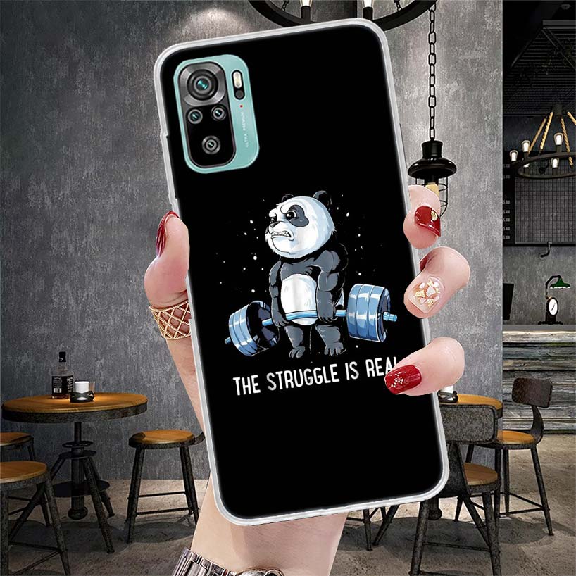 Bodybuilding Gym Fitness Muscle Soft Phone Case For Xiaomi Redmi Note 15 14 14S 13 12 Pro Plus 12S 11 11S 11E 10 10S 11T 5G Fund