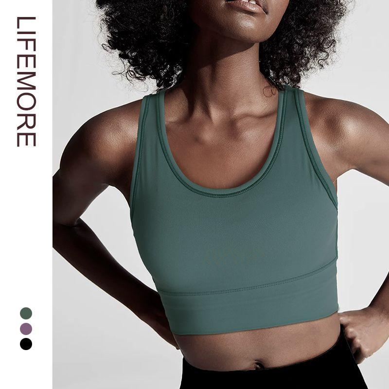 

Gym Vest Hair-Styling Bra Yoga S Dark green