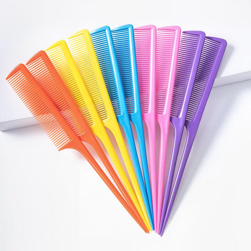 Пластиковые расчески с хвостиком, набор из 20 штук