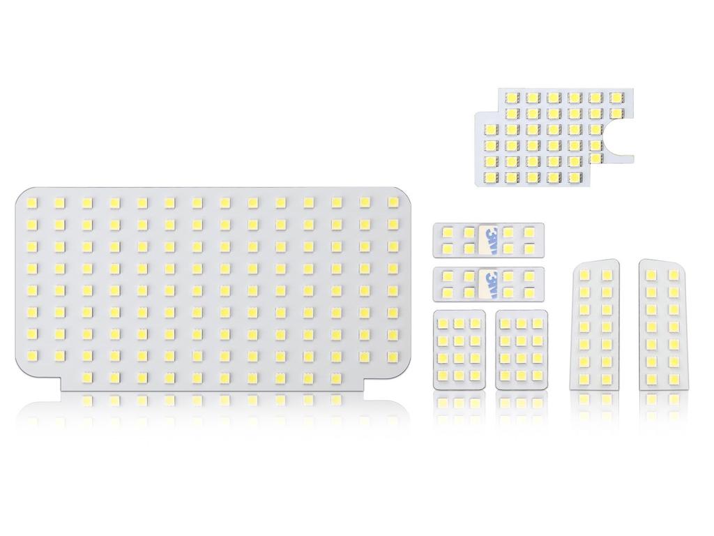 200 Series Hiace Super GL and 8th Generation LED Room Lamp Kit with License Plate Lamp 4th, 5th, 6th, 7th, (White)