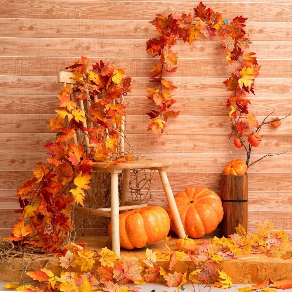 Creative Red Autumn Maple Leaves Realistic Silk Maple Leaves Simulated Maple Leaves Durable Lifelike Maple Leaf Plant Decoration