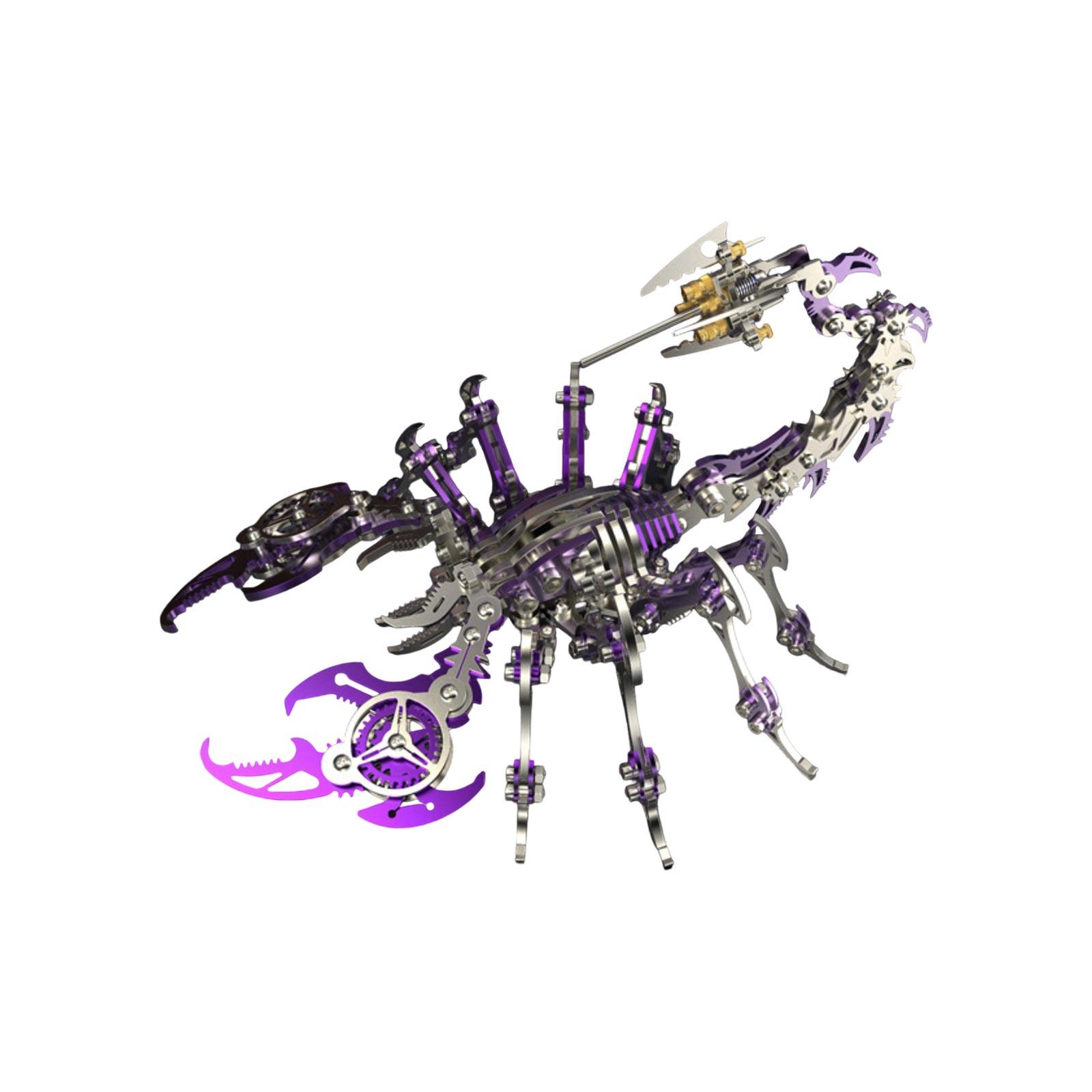 

Corpion Скорпіон 3D Металева Збірна Модель Високої Складності Ручна Робота DIY Подарунок One Size фіолетовий