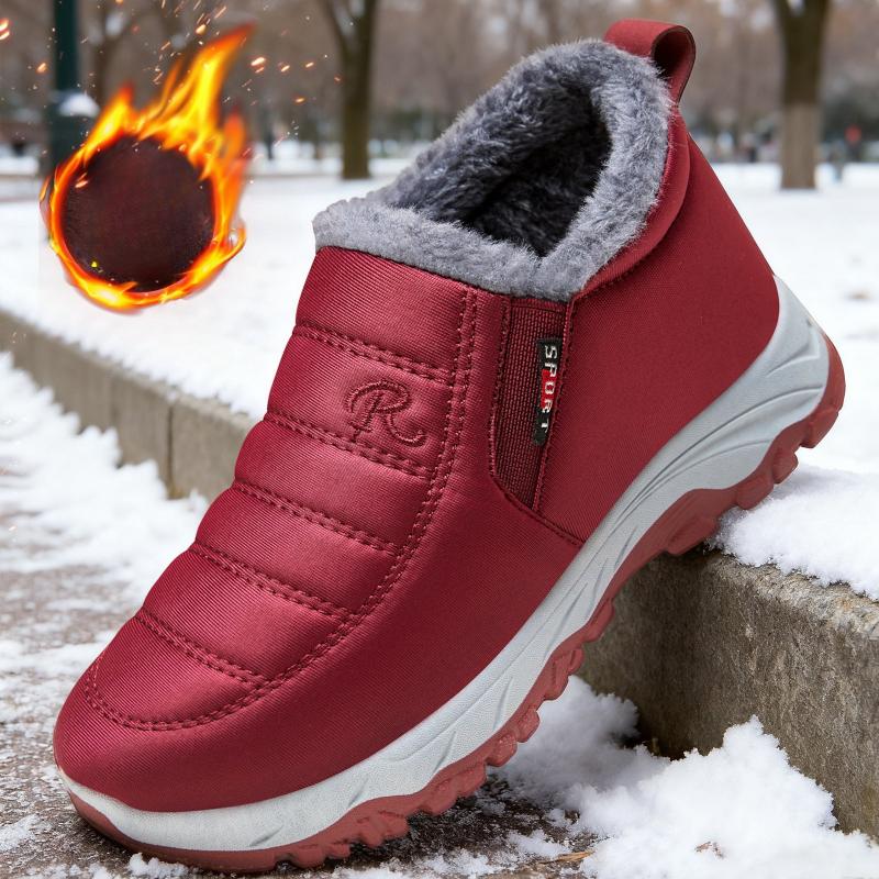 Cotton Shoes Are Suitable for Men and Women, Winter Plus Velvet Thick Snow Boots, Casual Men's Shoes, Short Boots, Warm Shoes