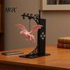 Drachen Buchstützen für Regale Fliegendes Bücherregal Licht, Dekorative Buchstütze Licht & Schreibtisch, Kreative Schreibtischaccessoires Skulptur Buchhalter, Schwer
