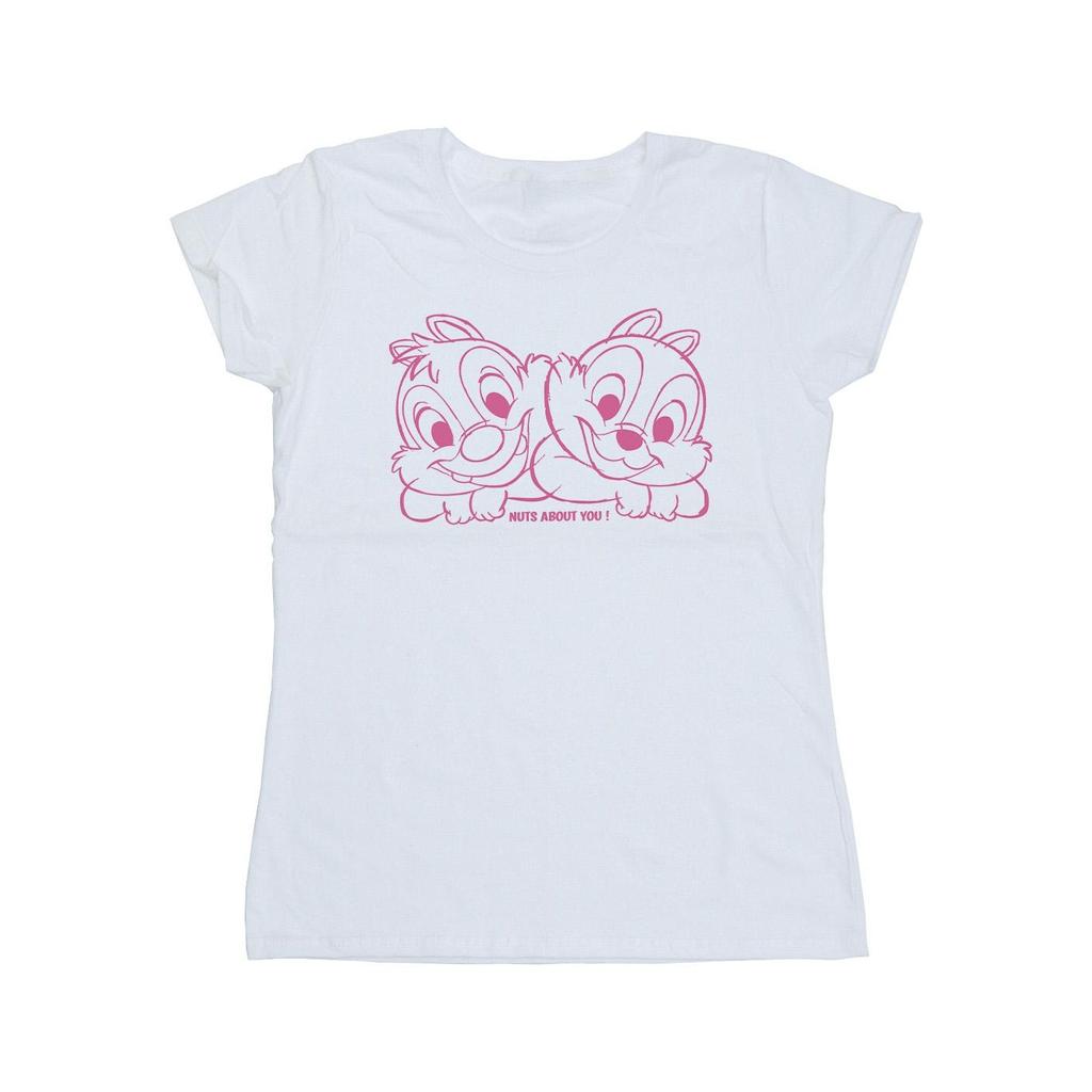 Disney Womens/Ladies Chip Â´nÂ´ Dale Nuts About You Cotton T-Shirt