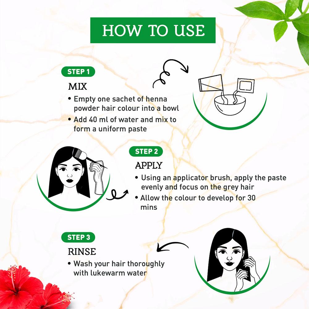 Henna Haarfarbe - Burgunder 2er-Pack - Vatika Naturals - Bordeaux 3.6 Farbe