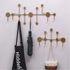Metal 5/6 Hooks Rack Wall Mounted Towel Clothing Hanging Stand Door Hook  Entryway Kitchen Utensil