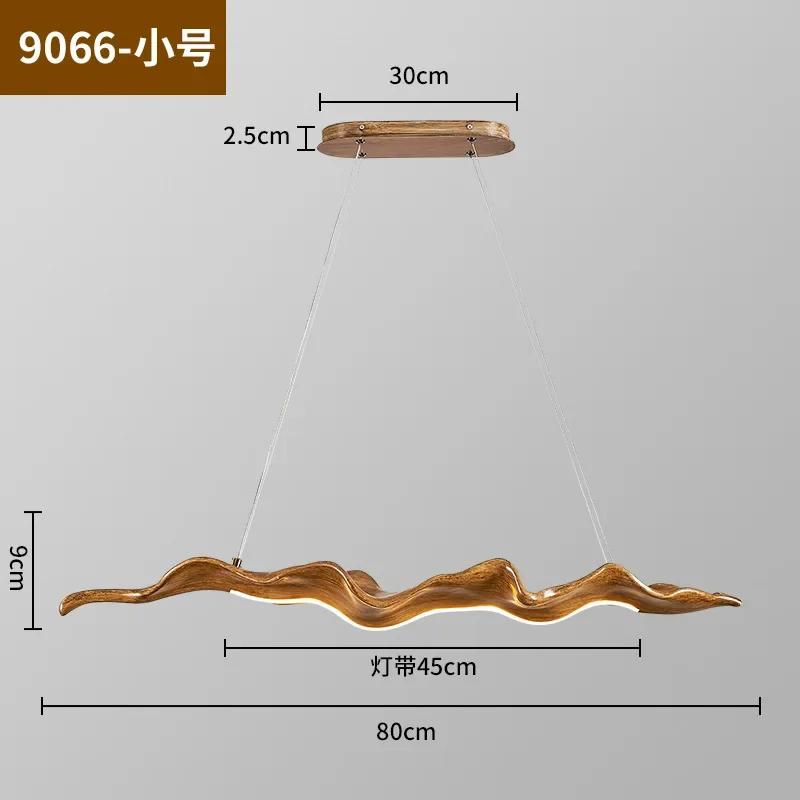 Vintage Resin Leaf Pendant Lights Tea House Dining Room Bedroom LED Chandelier Fixtures Indoor Decor Lighting Hanging Lamp