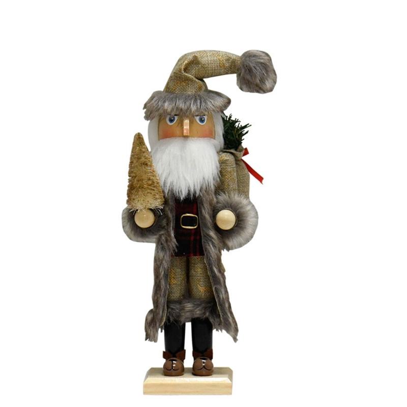 

Christmas Nutcrackers Ornament Small Wooden Soldier Christmas Decorations Nutcrackers Figure Ornament for Table Shelf