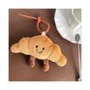 Klíčenka s přívěskem croissant, Roztomilý přívěsek na tašku, Kreativní dárek