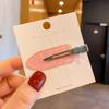 Ladies Girl Salon Make Up Bling Glitter Child Sweet Colorful Edge Section Pins Curly Hairpins Logo Bend Free No Crease Hair Clip