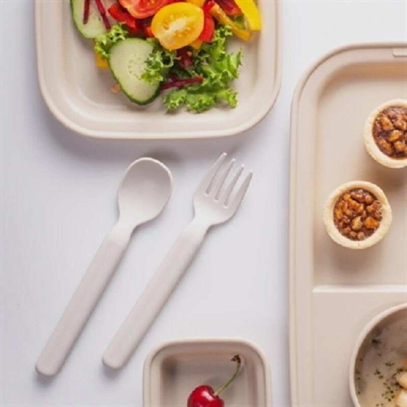 

Mono Spoon & Fork Set Red