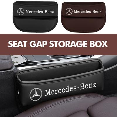 AABIB1 For Benz Car Seat Gap Storage Box Leather Storage Pocket Keys Card Phone Holder Accessories CLS SLK Sport ML C200 C260 C300 W205