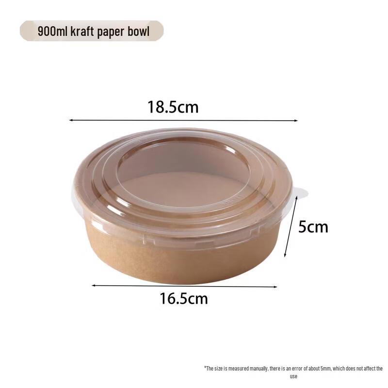 Disposable Round Wheat Straw Bowls (<500ml)