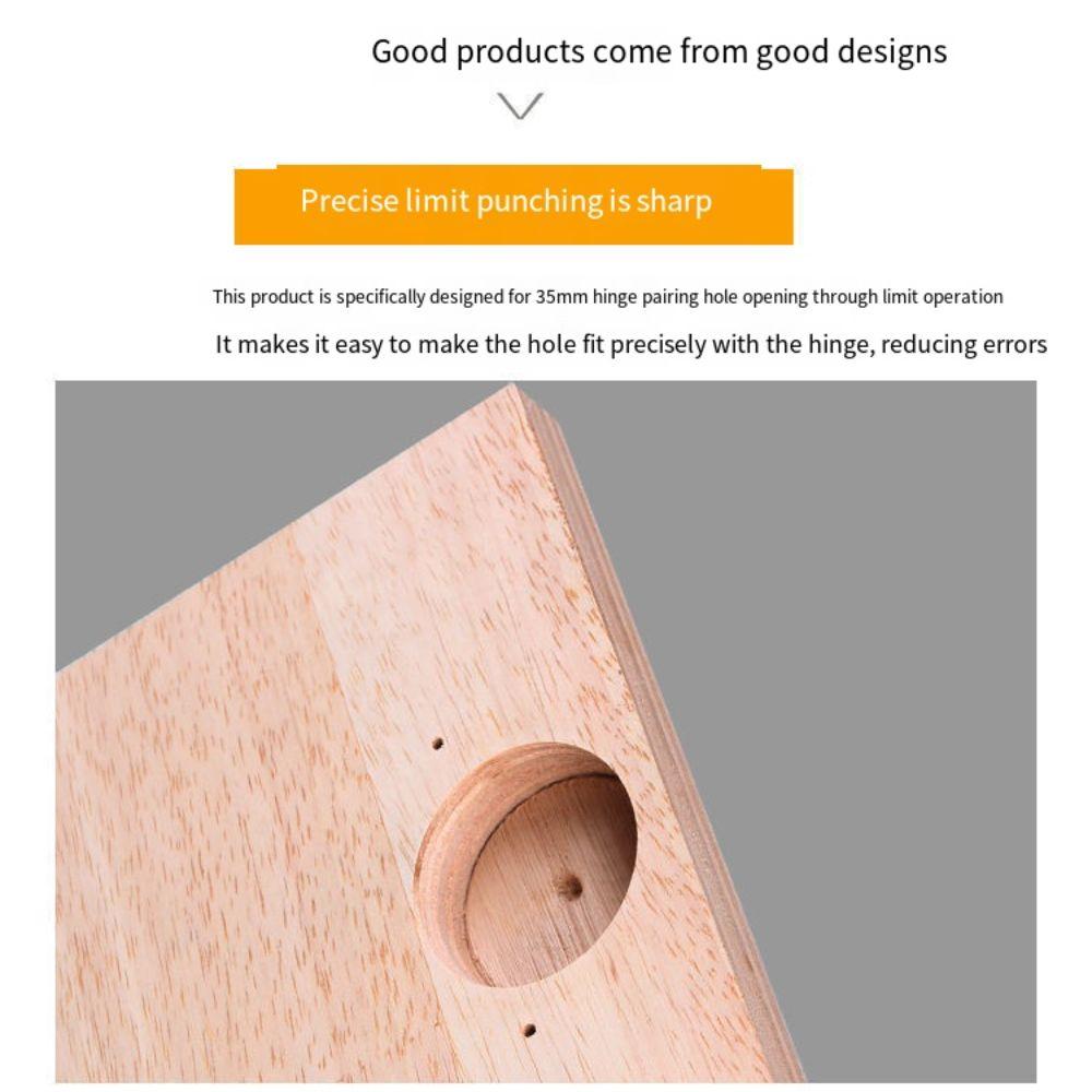 Cup Style Design 35MM Hinge Jig Hole Punch Boring Hole Drill Guide  Cabinet Door Installation