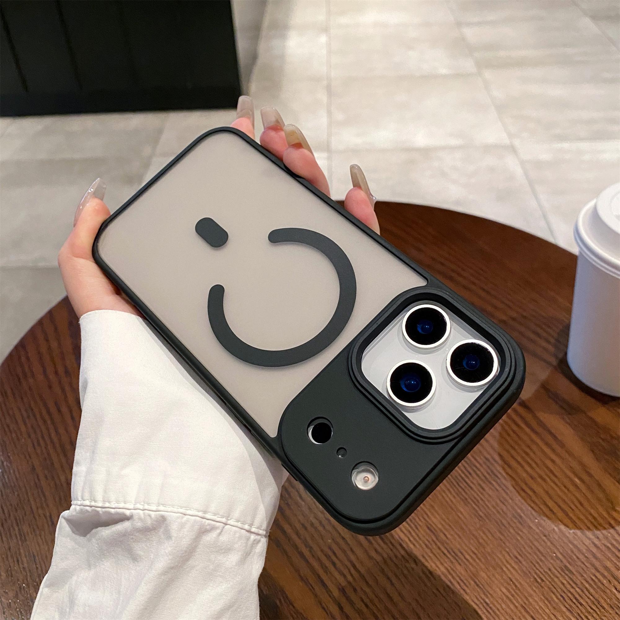 

For iPhone 17 Pro Case Compatible with MagSafe Skin-Touch Matte Anti-Drop TPU+PC Phone Cover Black