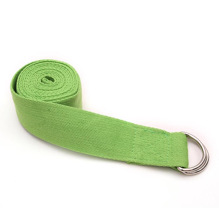 Sport Fitness Workout Gym High Elastic Cotton Custom Label  Yoga Strap for Stretching