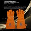 Welding Gloves, High Temperature Resistant Cowhide Oven Mitts, Heat Insulation, Fireproof Gloves