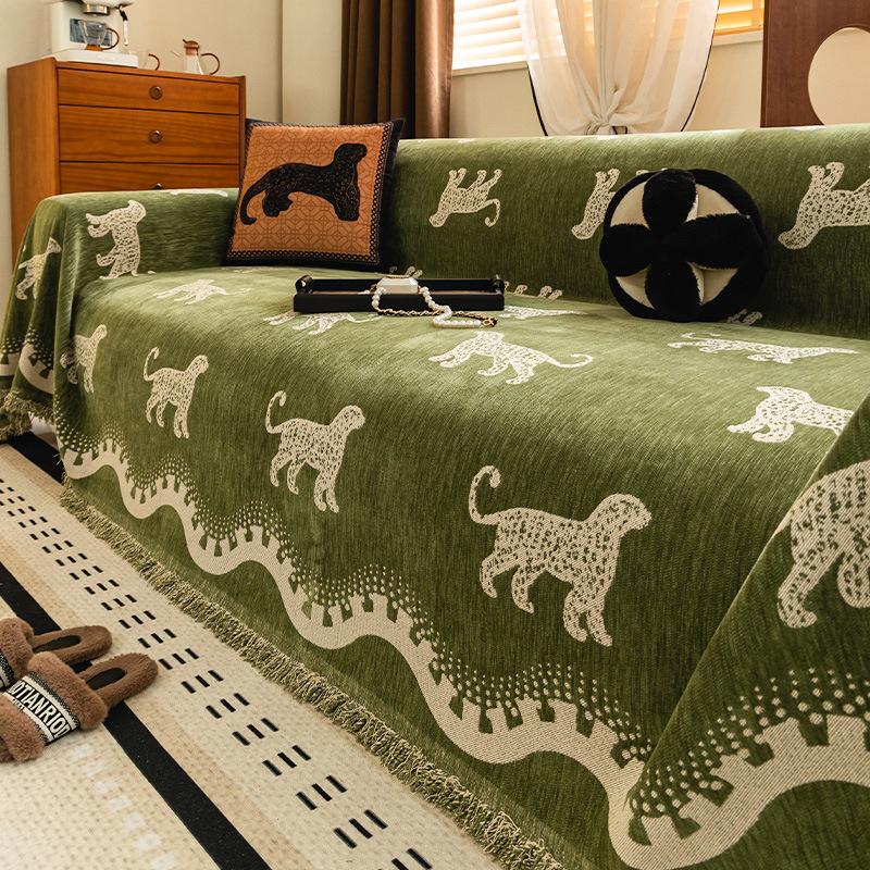 

American retro sofa towel 2025 four seasons new universal cover cloth a whole full cover blanket non-slip seat cushion cover 180*130cm