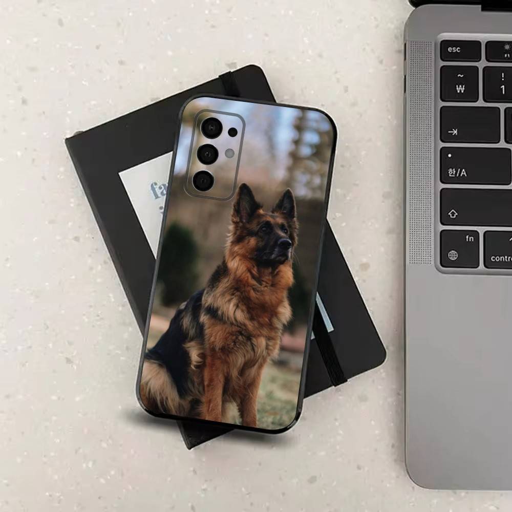 

German Shepherd Dog For Samsung Galaxy A73,31,71,53,32,72,Note,22,41,8,9,52,J7,Soft Black Silicone Cover Case SamsungA32 4G