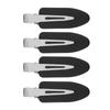 4 Pcs Makeup Hair Barrette Accessories No Bend Hair Clips No Crease Hair Styling Clips for WomenBlack