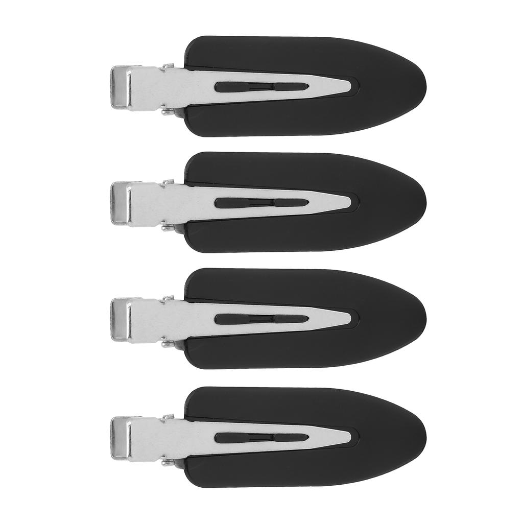 4 Pcs Makeup Hair Barrette Accessories No Bend Hair Clips No Crease Hair Styling Clips for WomenBlack