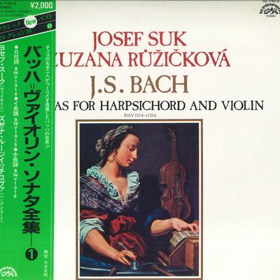 LP Record JOSEF SUK, ZUZANA RUZICKOVA - Bach: Sonatas For Harpsichord And V OZ7143S ERATO 1982 Japan Obi Classical Used