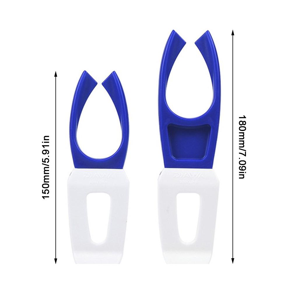 2 Pcs Fishing Rod Holder Fishing Bracket Clip Multi-function Fish Clip Holder Portable Elastic Fishing Tackle Accessories