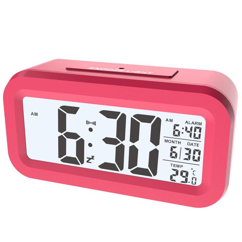 2025 NEW Temperature Version Alarm Clock Silent Clock Electronic Clock Light Sensing Alarm Clock With Voice Student Alarm Clock