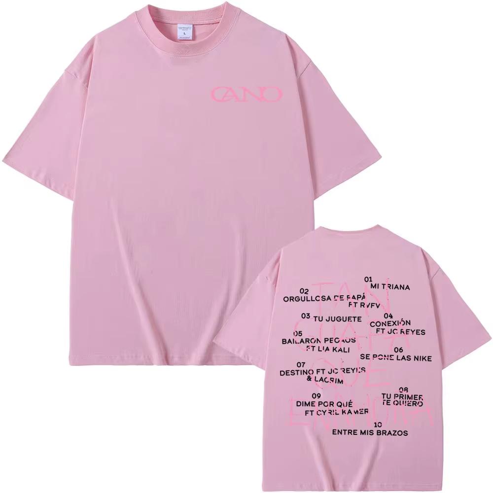 

Rapper Cano Triana Tan Gvapa Qve Enamora Print T Shirt Men Women Fashion Retro Short Sleeve Tshirts Casual ONeck Tshirt 4XL