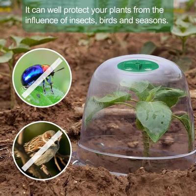 Plant Cloche Reusable Propagation Cover Transparent Garden Bell Plant Hat for Plant Frost Protection Snail Protection