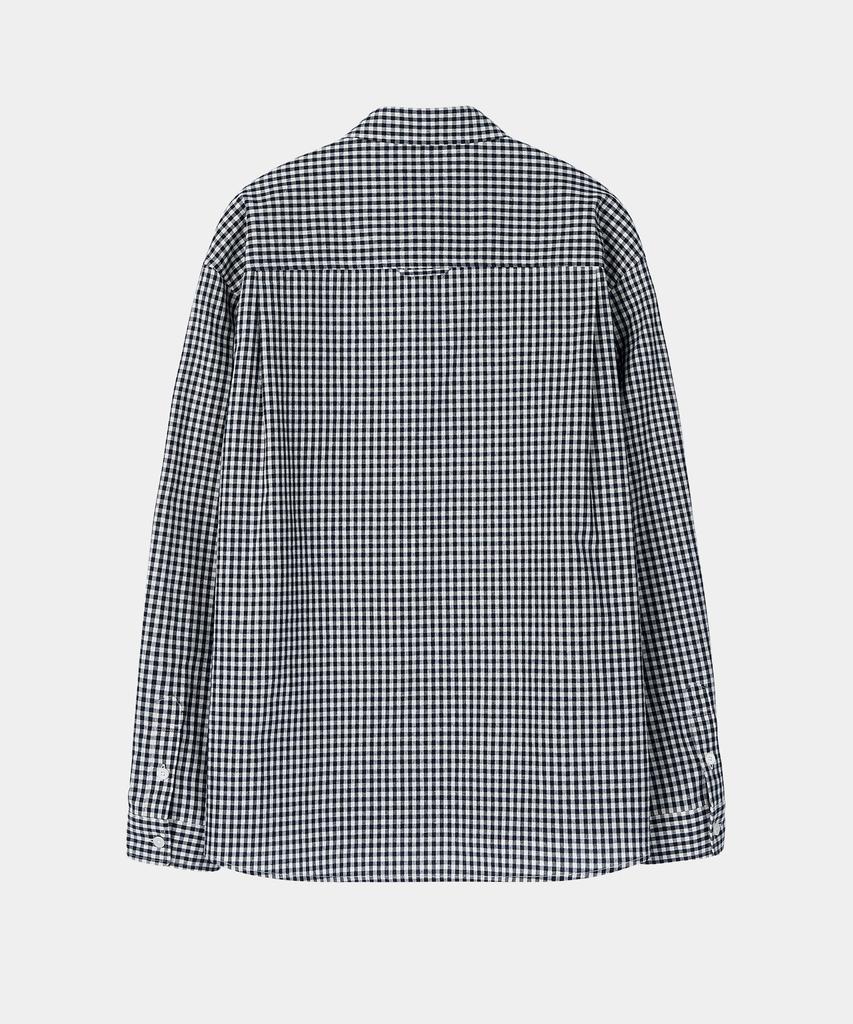 Jou One Pocket Regular Check Shirt (Navy)