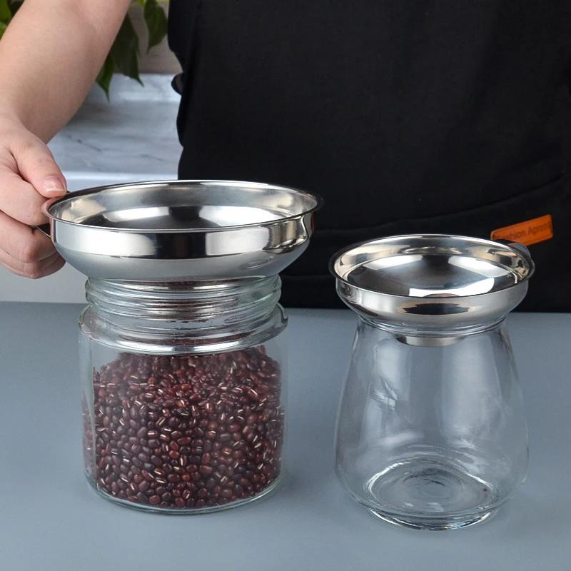 Lejek ze stali nierdzewnej o szerokim wlocie Lejek do konserwowania Kubek Dżem Sos sałatkowy Lejek Filtr do słoika Filtr oleju Wino Woda Przyprawy