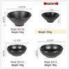 Black Melamine Commercial Serving Bowl