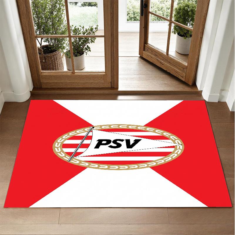 PSV Eindhoven FC Design Crystal Velvet Rug Soft Decorative Mat for Bedroom Entrance