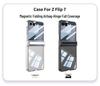 Samsung ZFlip7 Foldable Screen Magnetic Transparent Phone Case with Integrated Airbag