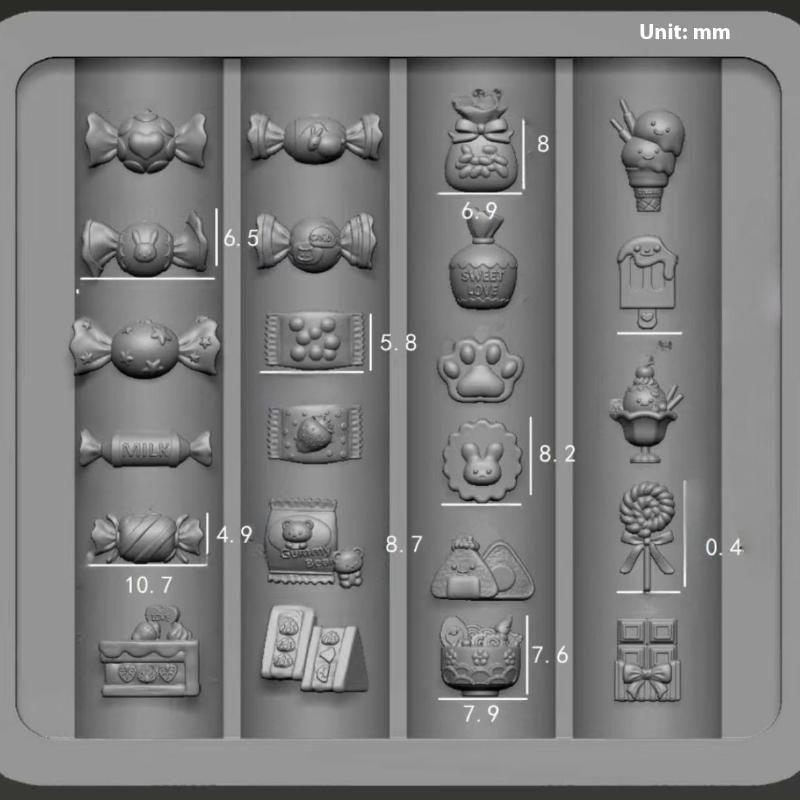 Baroque Heart French Necklace Gemstone Photo Frame 3D Acrylic Nail Mold Nail Decorations Diy Silicone Nail Nails Products